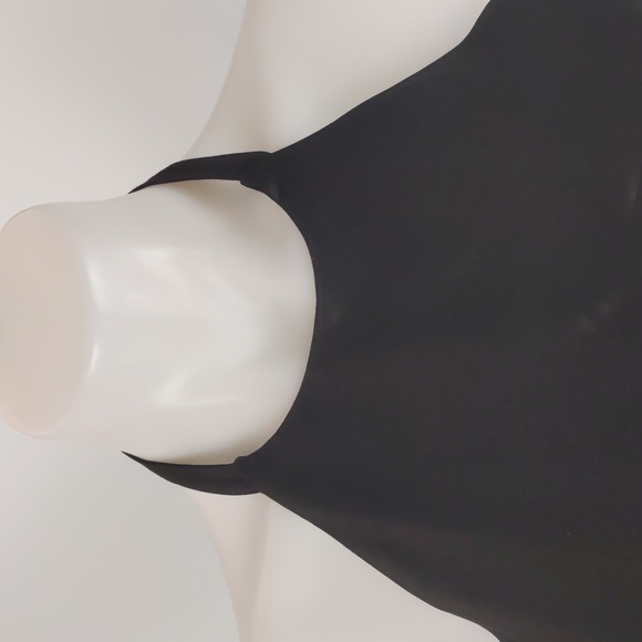 Pink Stitch Women's Dress Size 12 Black Fit & Flare Halter Neck Zip Boning NEW - Picture 5 of 16